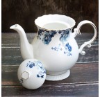 European style ceramic flower teapot large size 5.5 cups