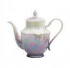 (Purple) Porcelain Teapot 37 oz Teapot with Lid